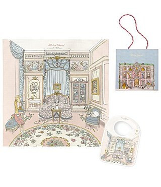 Atelier Choux Paris French Bedroom Organic Cotton Swaddle Bib with Gift Box Set - One Size | Dillard's
