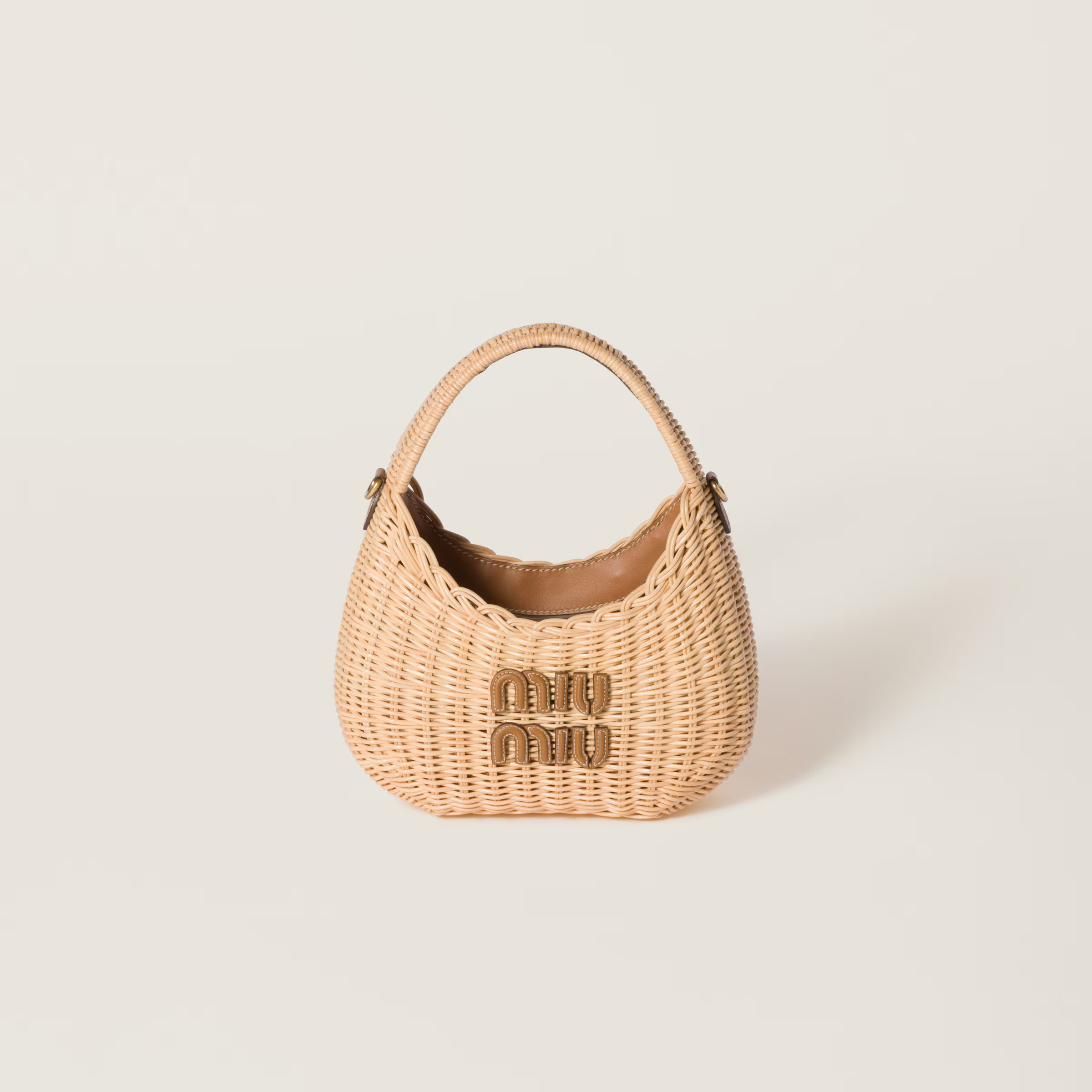 Wander wicker handbag - Collection Collections | Miu Miu | Miu Miu US