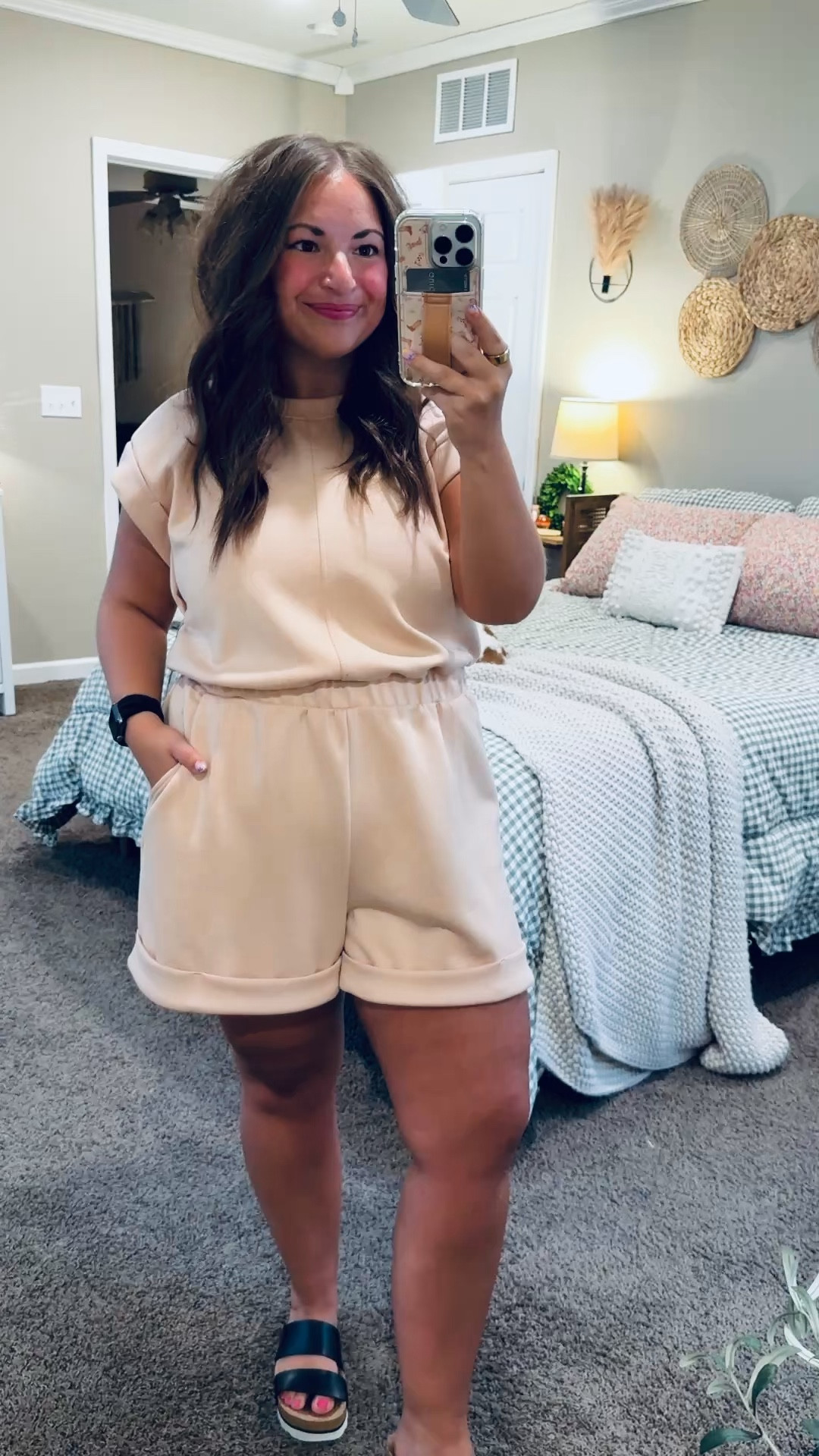 One-and-done outfits are my favorite lately 💕 linked this super comfy scuba romper from Walmart that’s perfect for errands, travel, or casual summer days ✨

sandals: fit true to size // wearing a 5
romper: fits a tad oversized // wearing a large (could’ve sized down to a medium since it doesn’t have a drawstring) 

 #LTKootd #LTKMidsize