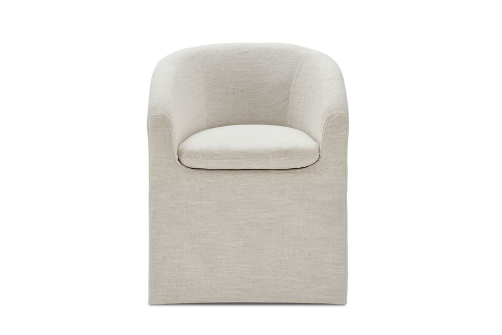 Callie Slipcovered Dining Arm Chair | Castlery | Castlery US