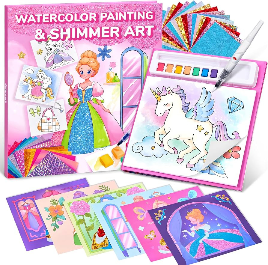 Princess Art & Craft, No Mess Art for Kids Ages 4-8, Craft Kits & Supplies, DIY Creative Activity... | Amazon (US)