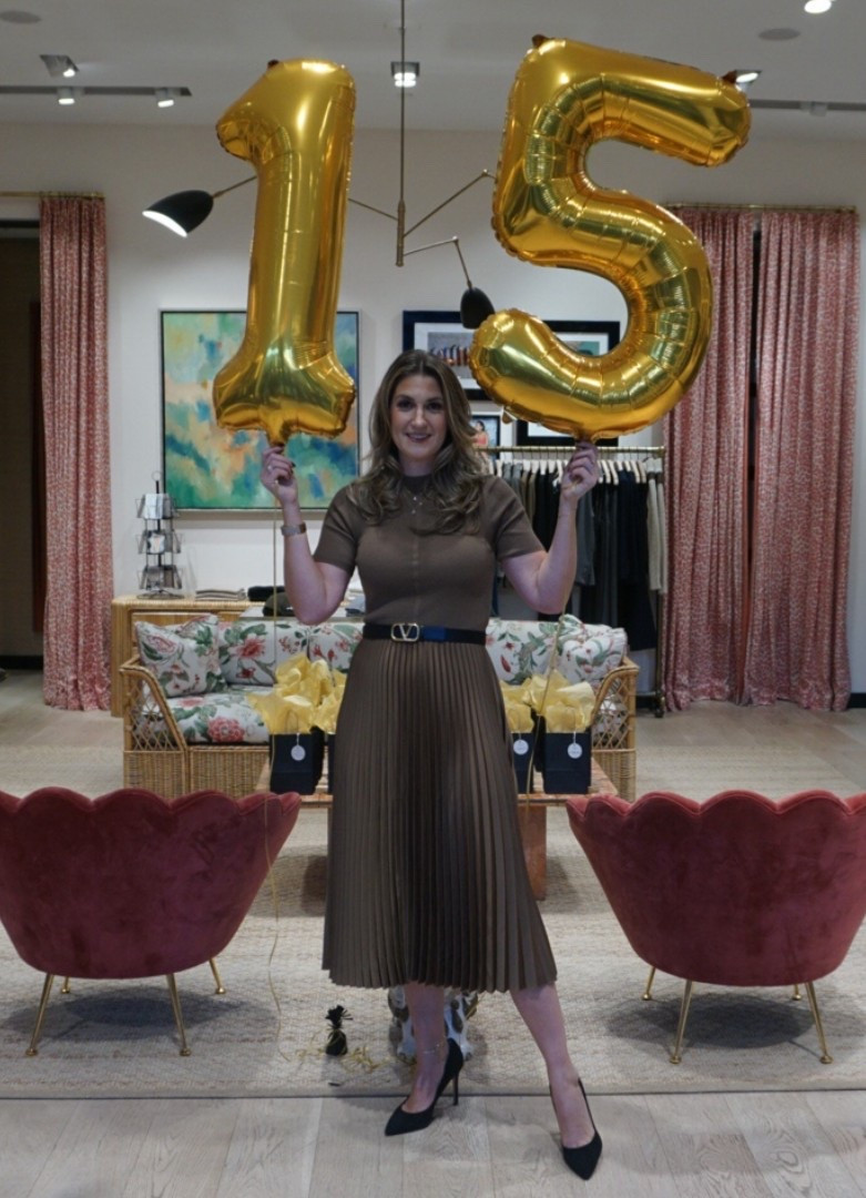 An epic evening celebrating the 15th anniversary of my business launching! Dressing in Boss felt rather appropriate. 

STYLE TIP: Pop a belt over the seam (at the waistline) of this mixed media dress and everyone will think they are separates 😉

Dress runs TTS. Wearing a size small. This color is sold out but linked other colors available. 

Thankful for these comfy pumps as I was on my feet for a few hours! They run TTS and are a steal at under $200!

#LTKShoeCrush #LTKOver40 #LTKStyleTip