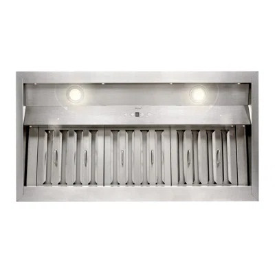 34" 600 CFM Ducted Insert Range Hood in Silver | Wayfair North America