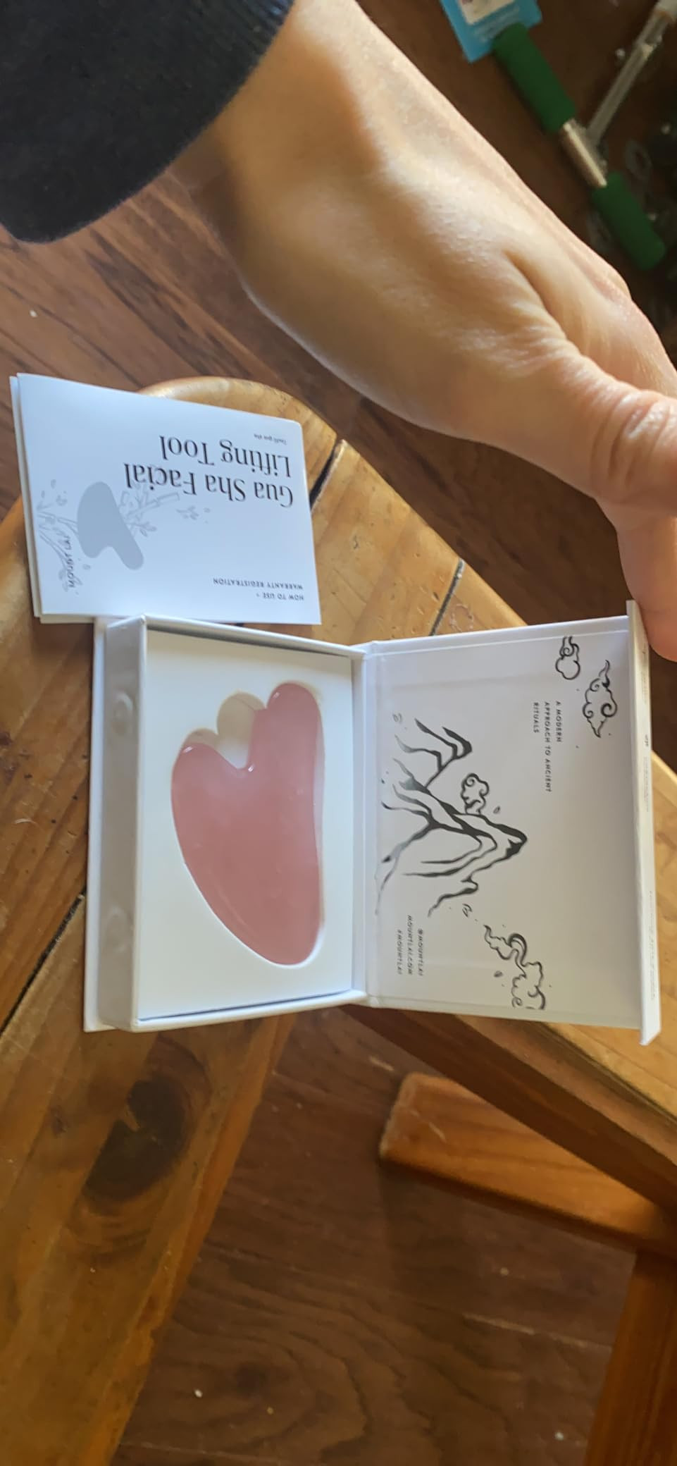 Mount Lai - The Rose Quartz Gua Sha Facial Lifting Tool | Face Sculpting Tool for Skin Care | Gua... | Amazon (US)