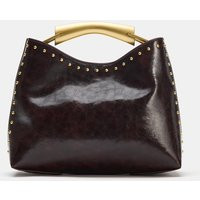 Zara - Studded Handbag - Brown - One Size Only - Woman | Zara US