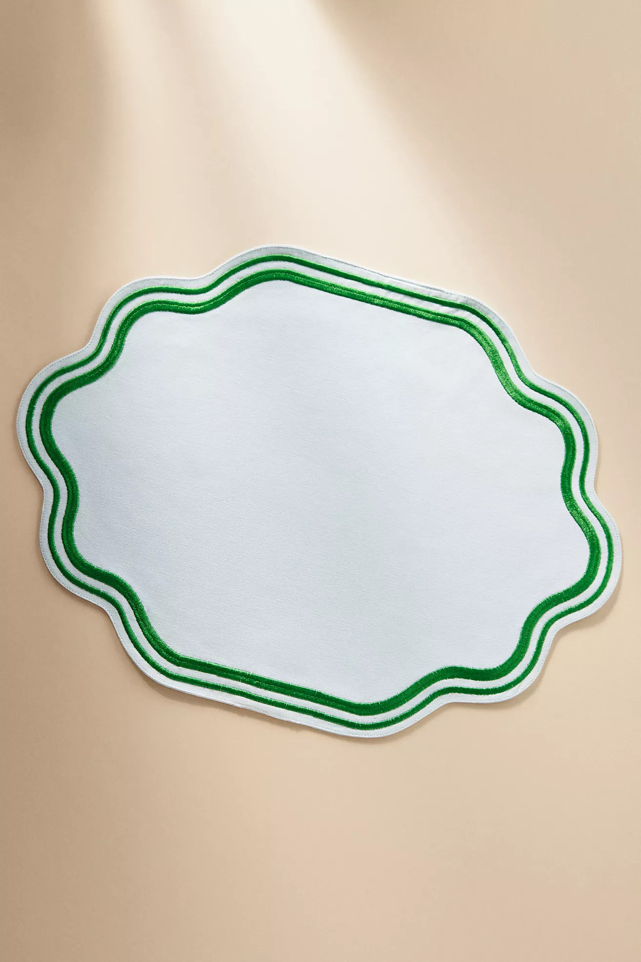 Madeline Embroidered Cotton Placemat | Anthropologie (US)