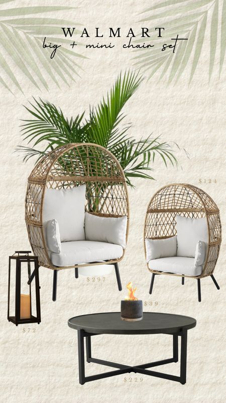 Came across these big and mini patio chairs on Walmart and had to put together a little outdoor setup for you guys. So adorable!

#LTKkids #LTKSeasonal #LTKhome