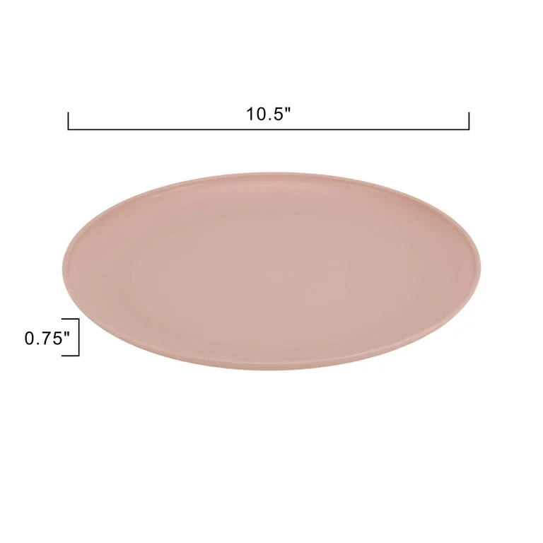 Mainstays - Blush Pink Round Plastic Plate, 10.5-Inch | Walmart (US)