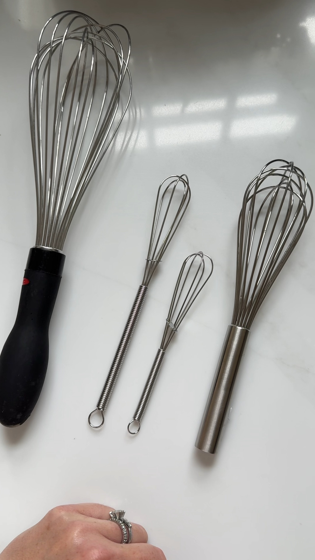 New 8” whisk to try out! Love having different sizes to cook with 

kitchen gadgets 