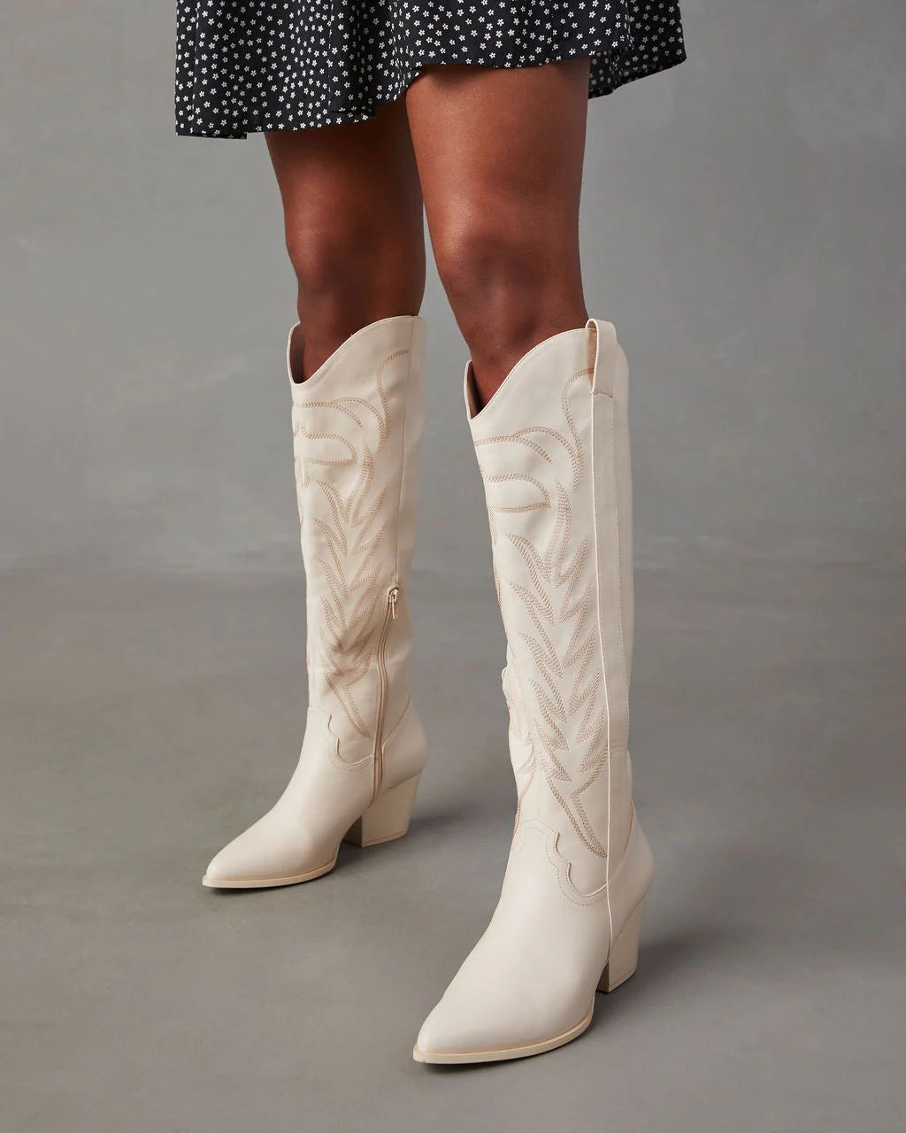 Mcentire Faux Leather Western Boots | VICI Collection