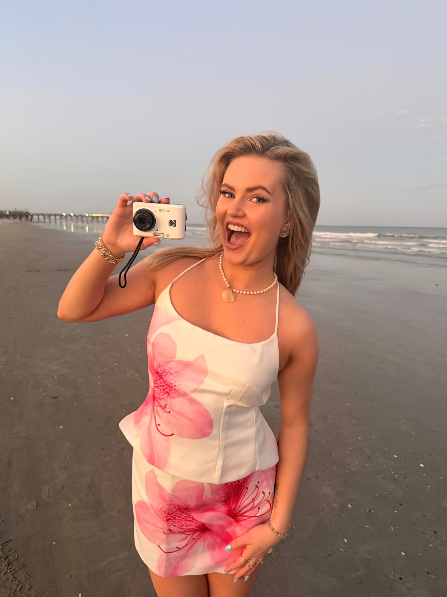 Beach tropical outfit 🌺🌊🌞🌴
Set is White Fox ‘Give me Nothing’ two pieces & Bracelets are Coastal Boutique MN ✨ Necklace was a DIY (similar linked) 

#LTKSeasonal #LTKTravel