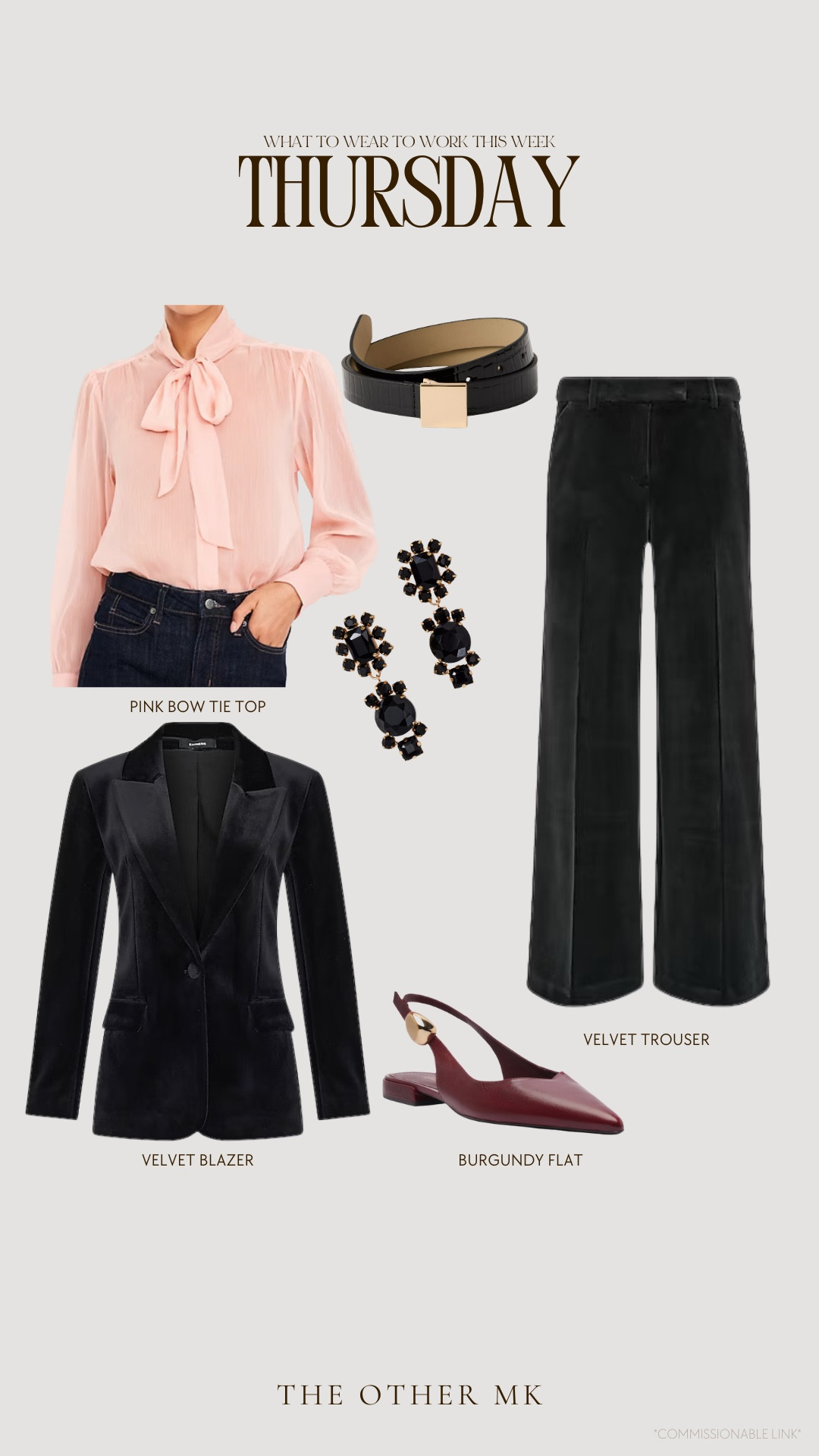 What to wear to work this week so you don’t have to think about it
Solve it trousers, velvet, blazer, white leg, trouser, workwear, business, casual, business, professional

#LTKOver40 #LTKWorkwear #LTKMidsize