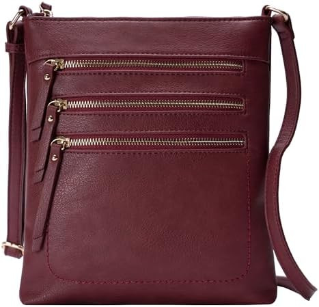 Solene Crossbody Bag Functional Multi Pocket Messenger Purse Top Zip Closure Shoulder Handbag Wit... | Amazon (US)