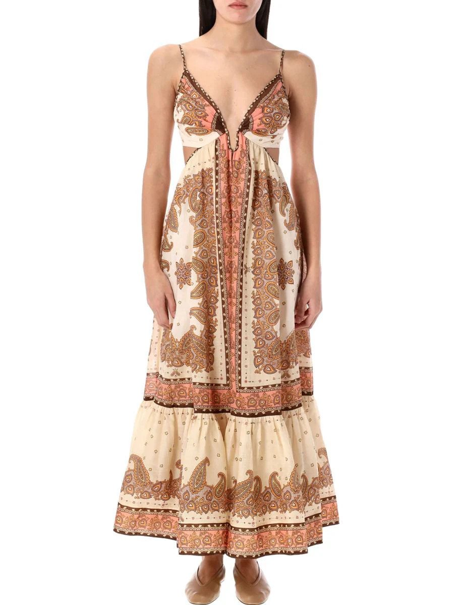 Zimmermann Maxine Plunge Maxi Dress | Baltini