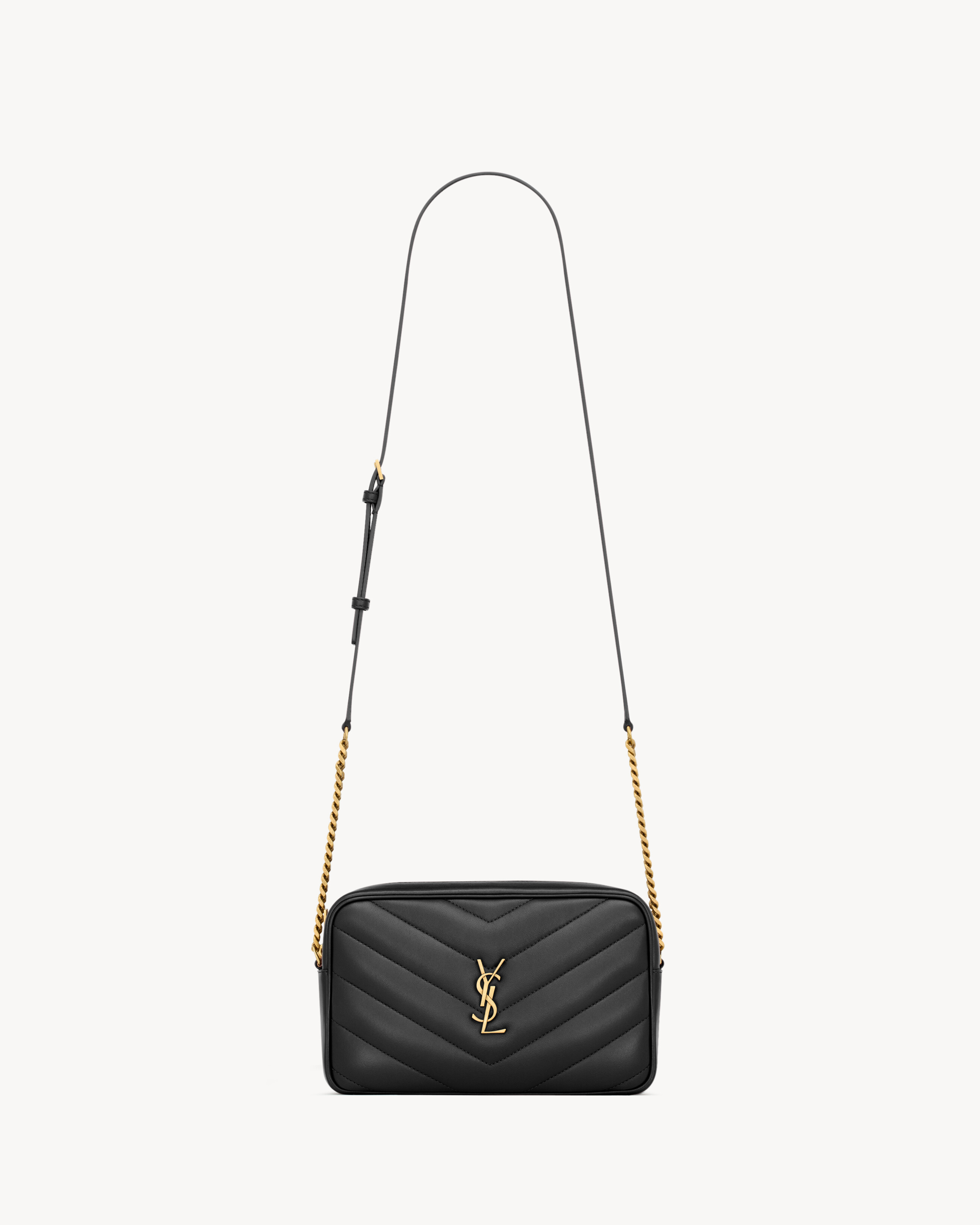 Saint Laurent Loulou Camera Bag In Matelassé Lambskin - Black - Women - One Size | Saint Laurent Inc. (Global)