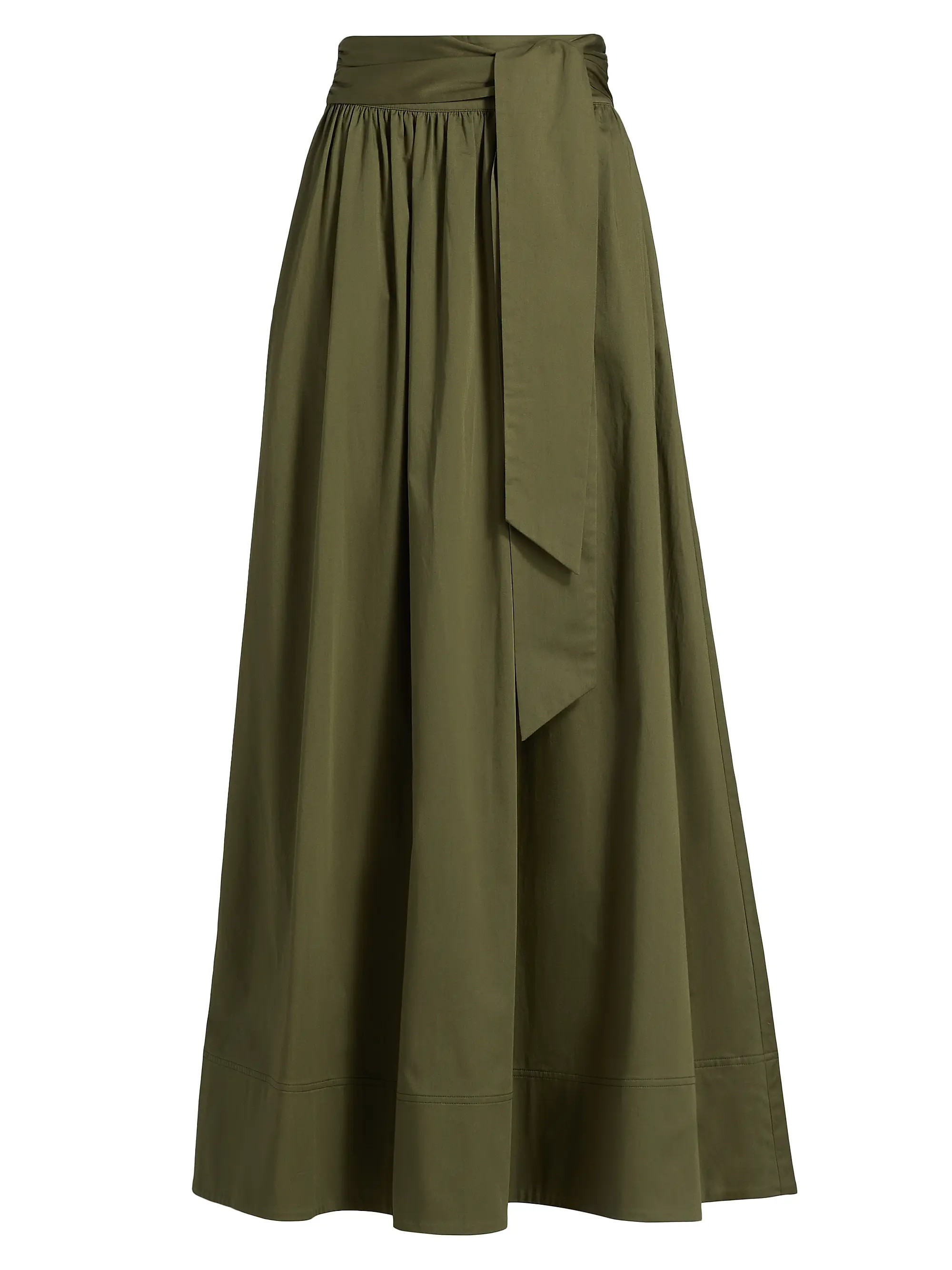 Toccin Sabine Stretch-Cotton Tie-Waist Maxi Skirt | Saks Fifth Avenue | Saks Fifth Avenue