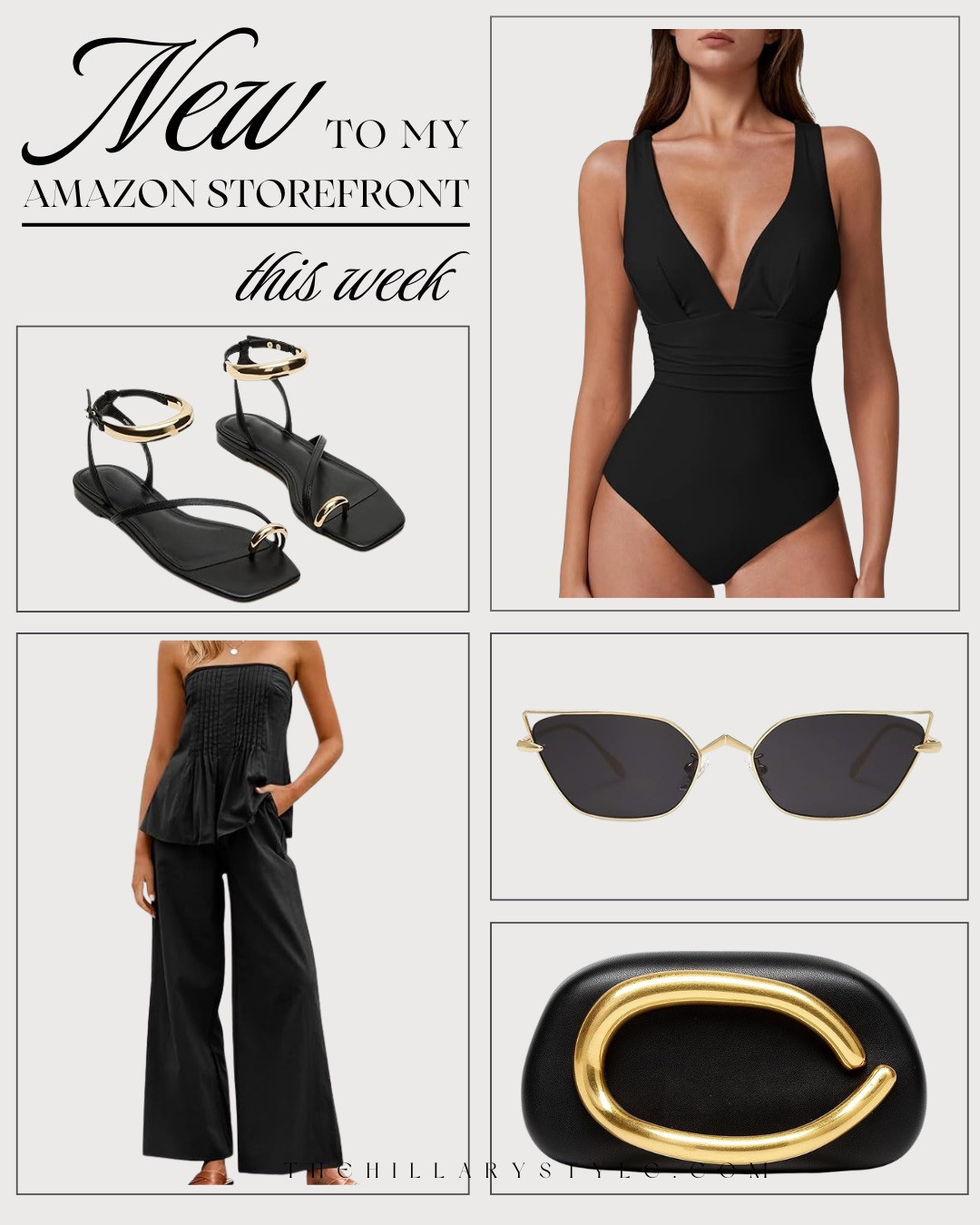 New to My Amazon Storefront: Fashion✨ A little fashion edit featuring timeless pieces you can style again and again. From the most flattering one-piece and statement sandals to sleek sunnies, a structured clutch, and an effortless black set—these are. 
#Amazon #TheHillaryStyle #AmazonFashion #BestSellerStyle #NeutralWardrobe #ChicSummerStyle #LuxuryStyleForLess #AmazonFinds #CapsuleWardrobe #EffortlessStyle 

 #LTKfitnessgoals #LTKmomlife #LTKOver40