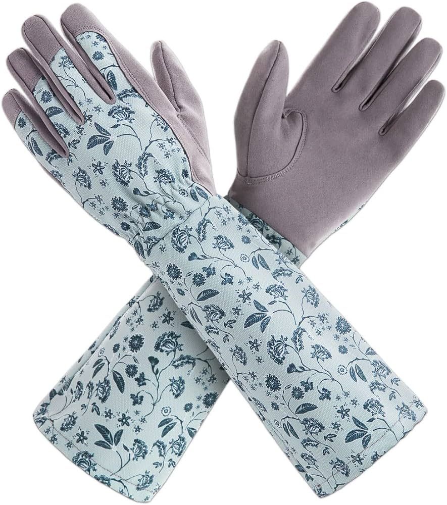 KAYGO Gardening Gloves for Women Long Sleeve, Light Protective Gloves for Yard and Outdoor Work, ... | Amazon (US)