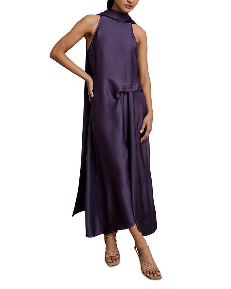 Reiss Michelle Drape Occasion Midi Dress | Bloomingdale's (US)