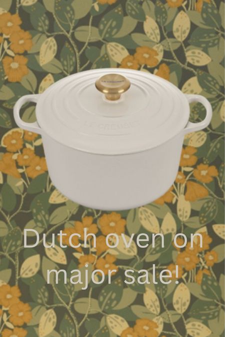 Le creuset Dutch over on major sale cream dutch over pots and pans kitchen must haves 

#LTKhome #LTKsalealert