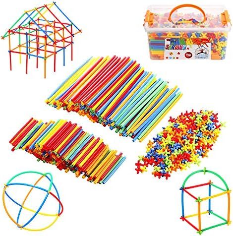 Straws and Connectors Builders Set - Straw Constructor STEM Construction Building Toy – 800 Pie... | Amazon (US)