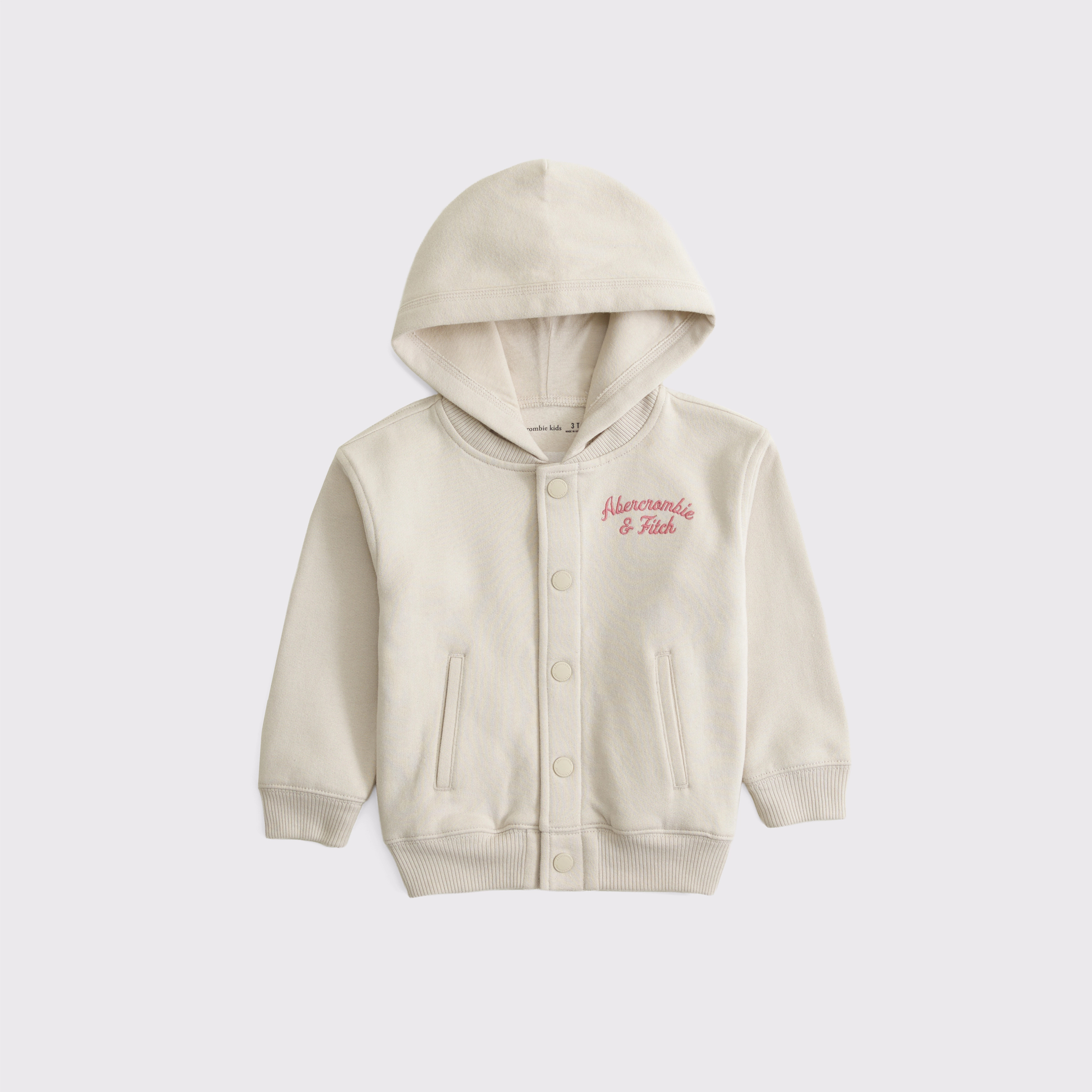 toddler hooded logo bomber jacket | Abercrombie & Fitch (US)