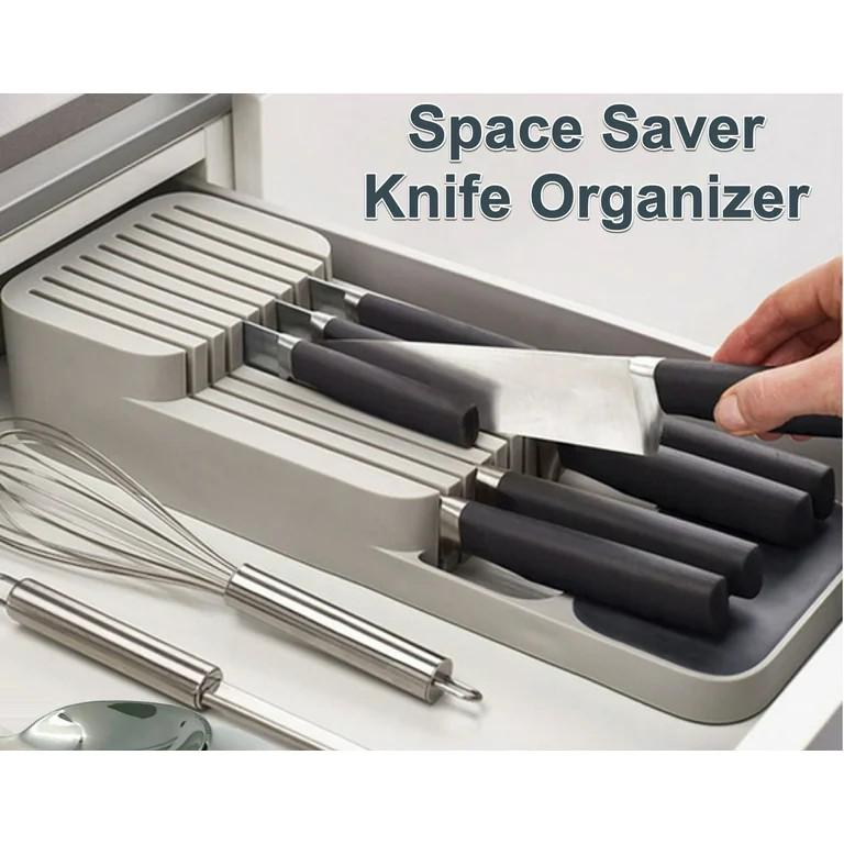 2022 Latest Kitchen Organizer Cutlery Storage Tray Knife Holder Drawer Storage for Spoons, Forks,... | Walmart (US)