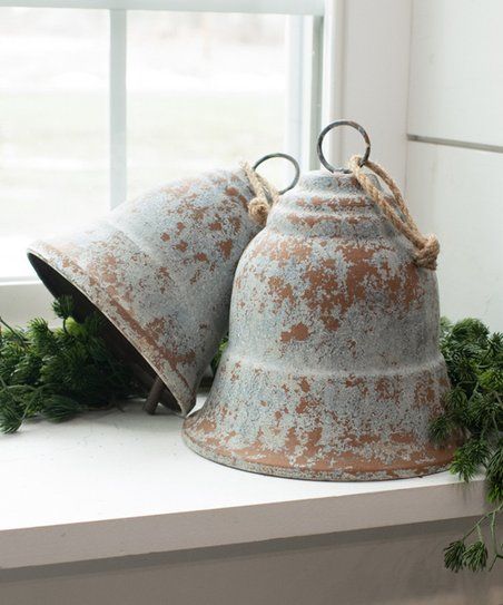Ragon House White Iron Bell - Set of Two | Zulily