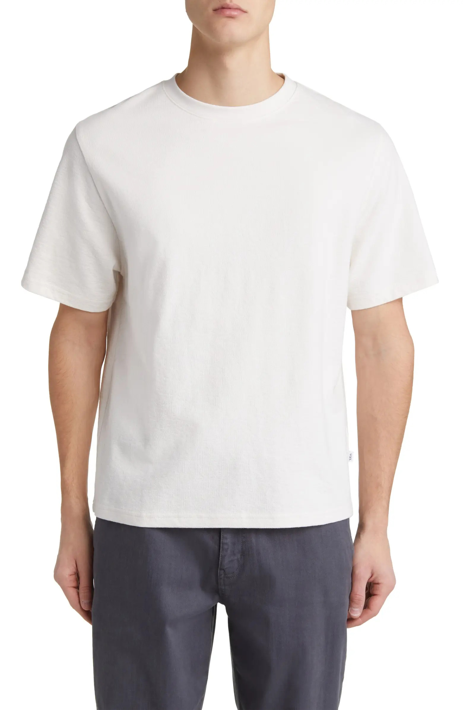 Wax London Dean Boxy Textured Organic Cotton T-Shirt | Nordstrom | Nordstrom