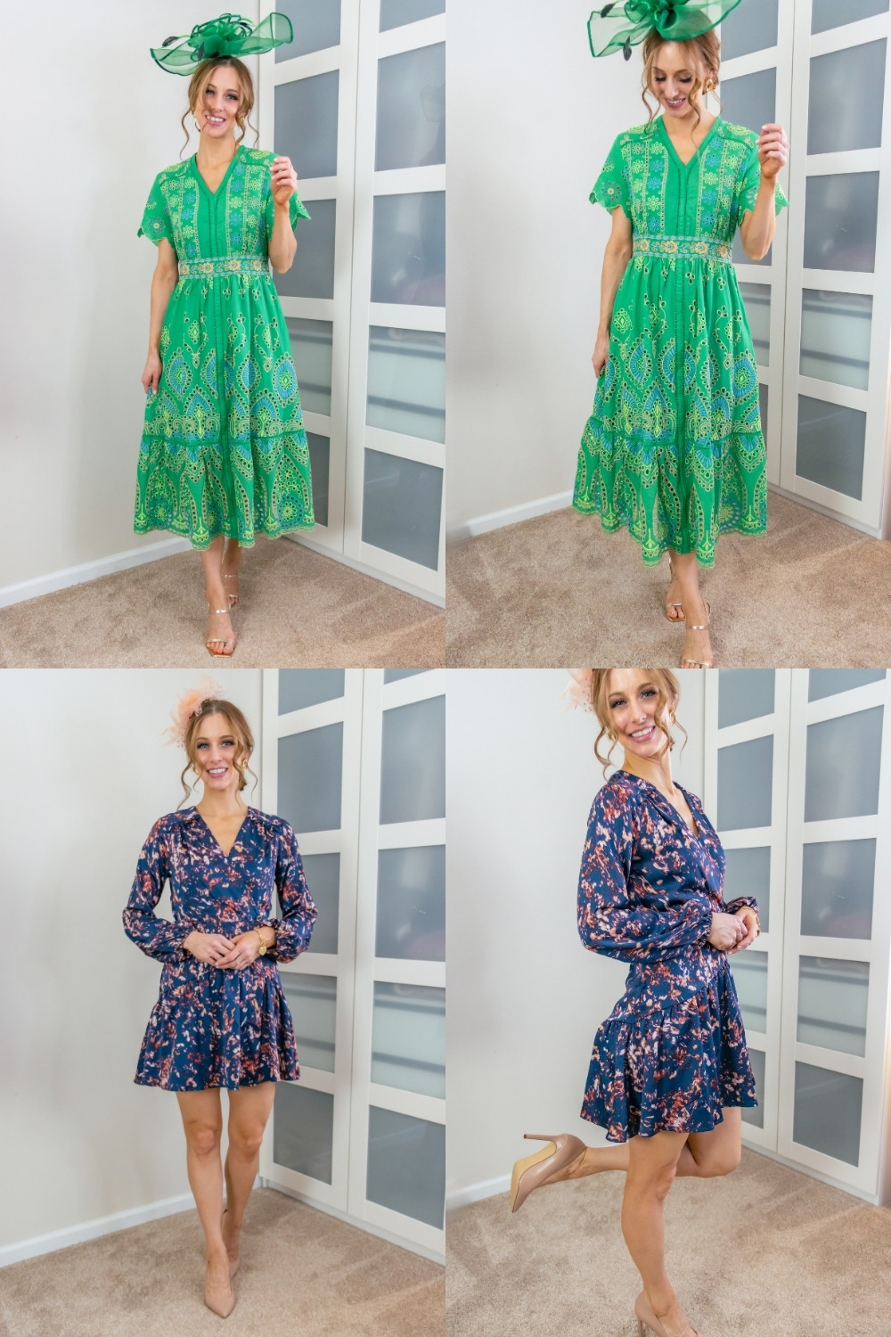 Elevate your spring look with these stunning dresses! I love the the floral details in both options. Perfect for any Derby Party! 
I'm in a size small in the green midi dress and a size 2 in the navy floral dress.
 

 #LTKootd #LTKSeasonal #LTKSaleAlert