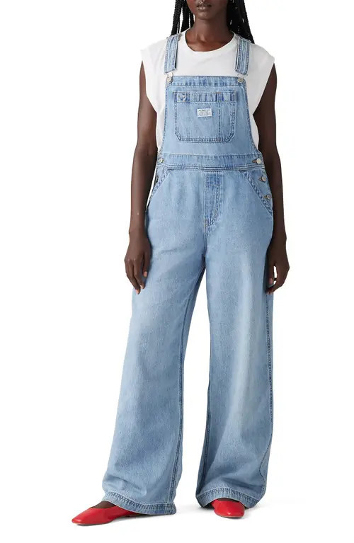 levi's Baggy Denim Overalls in Invested Indigo Overall at Nordstrom, Size Large | Nordstrom