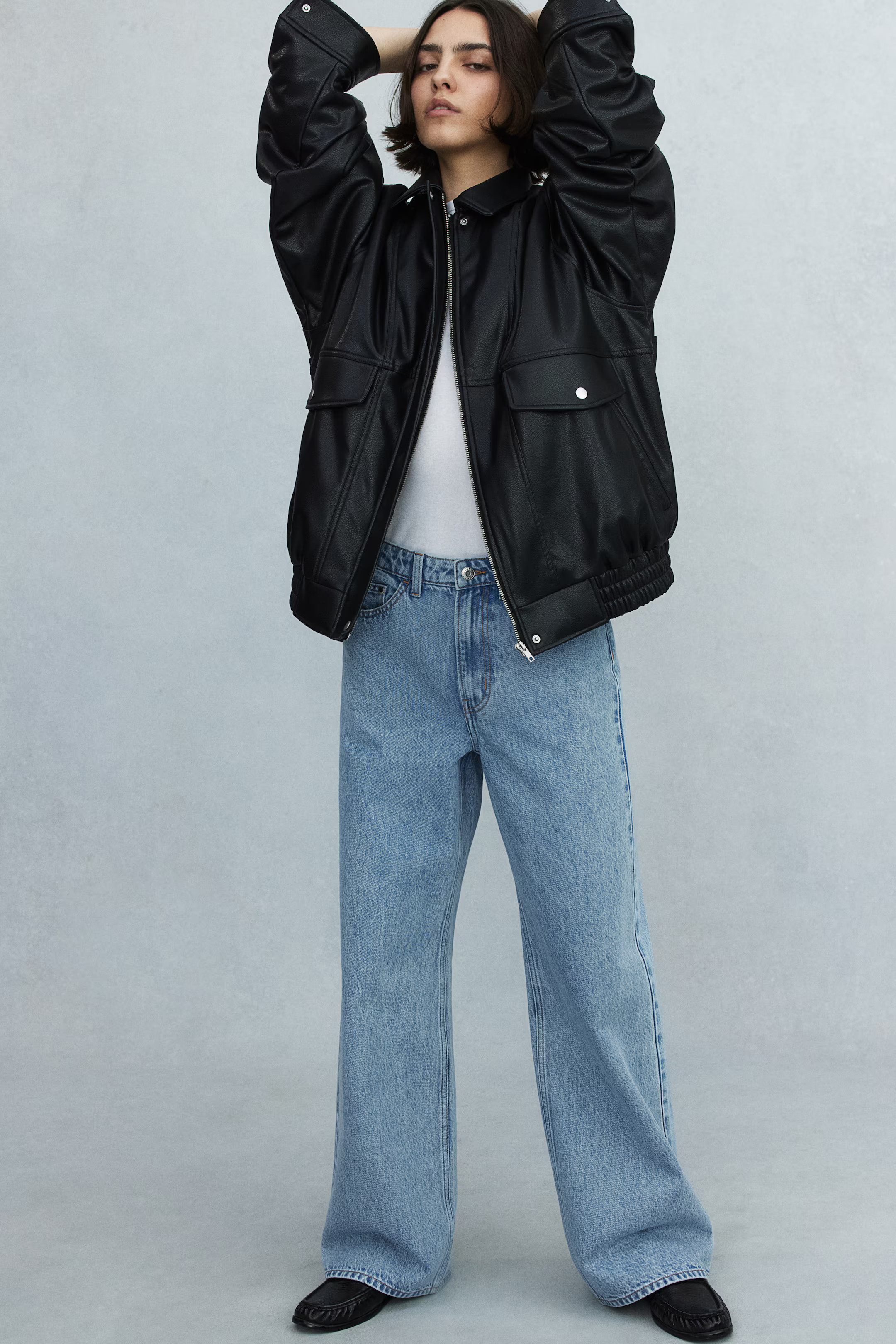 Ava Ultra High Rise Wide Leg Jeans | H&M (US + CA)