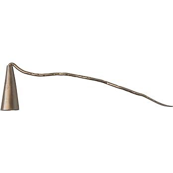 Creative Co-Op Modern Cast Iron Candle, Antique Gold Finish Snuffer | Amazon (US)