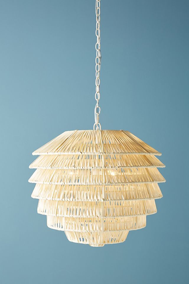 Tiered Rattan Pendant | Anthropologie (US)