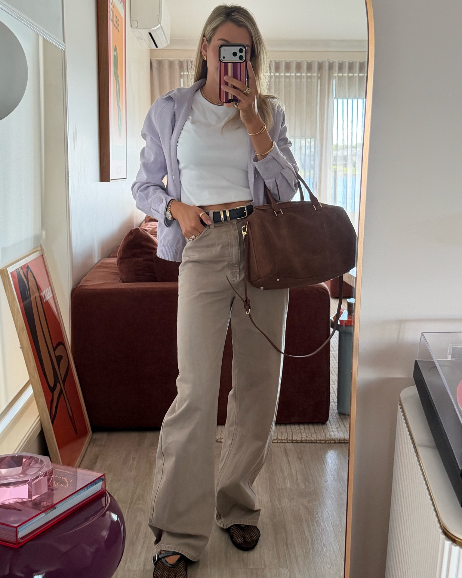 Today’s outfit 
Work and appointments

Henne jeans size 27
Uniqlo mini t-shirt size M
Zara jacket size 10
Reh Studios bag
The Iconic belt
Alaia ballet flats size 40.5
Phone case is Burga

#LTKaustralia #LTKjeans #LTKworkwear