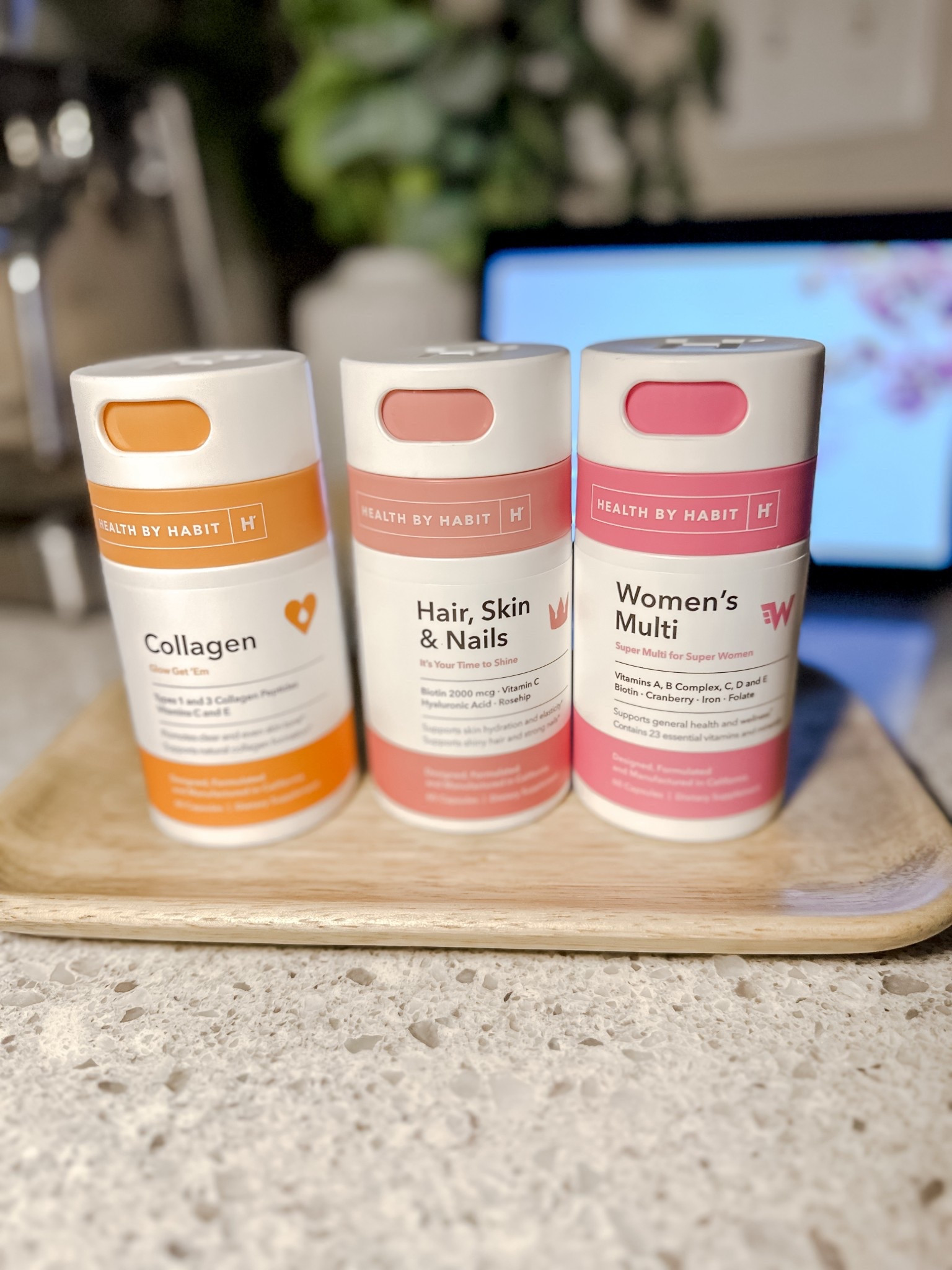 I’ve been taking the hair, skin and nails + collagen for 3 months without missing a day and my hair is coming back so well! 

I started losing A LOT of hair at the beginning of the year due to hormone related issues and then diagnosed with Hashimoto’s. 

A few years back I tried a very expensive hair vitamin brand for 6 months and saw no results. None. 

But in just 3 months with Habit, I have so much regrowth and filled in areas. The cost can’t be beat for the results. 