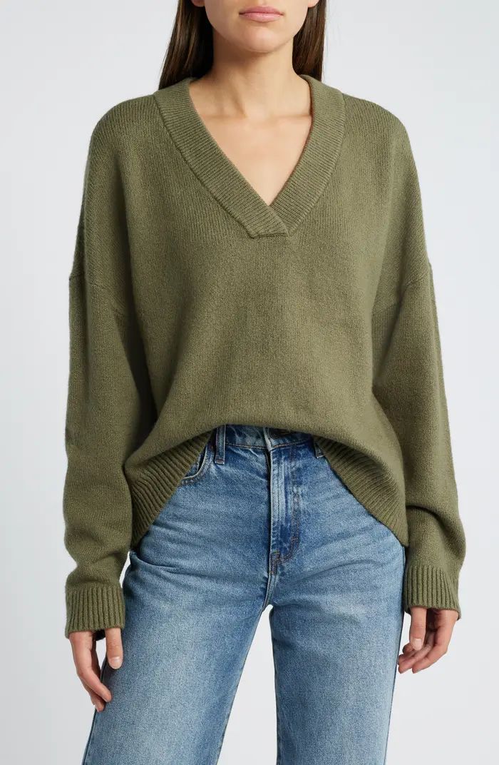 Oversize V-Neck Sweater | Nordstrom