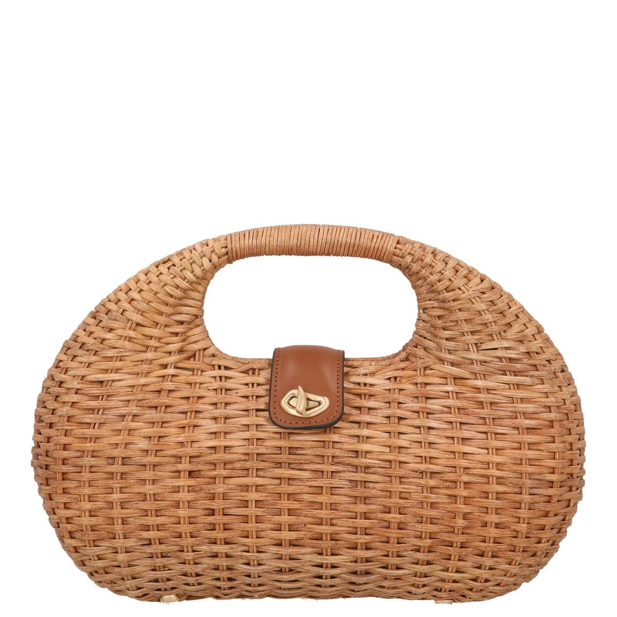 CULT GAIA Womens Lydia Top Handle Bag Straw Neutral Gold Ring RRP 445 | eBay UK