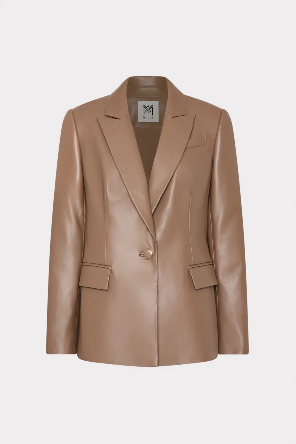 Alexa Vegan Leather Blazer | MILLY