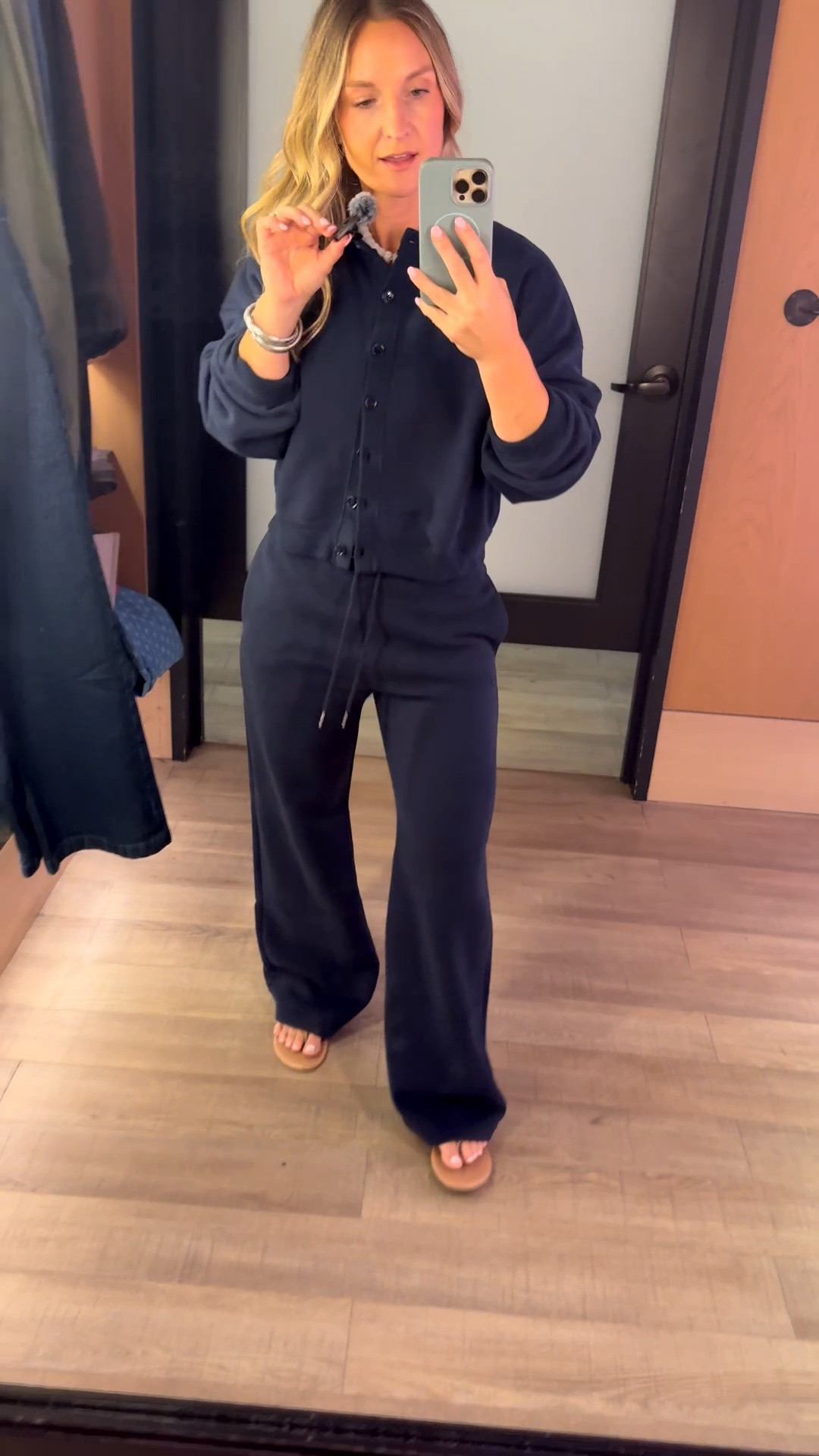 Wearing a small but need a medium in the pants.  Wearing a small in the cardigan.

#LTKOver40 #LTKootd