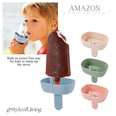 Popsicles summer fun! Popsicle holder with drip tray and straw to sip up the mess. #founditonamazon

#LTKFamily #LTKKids #LTKSeasonal
