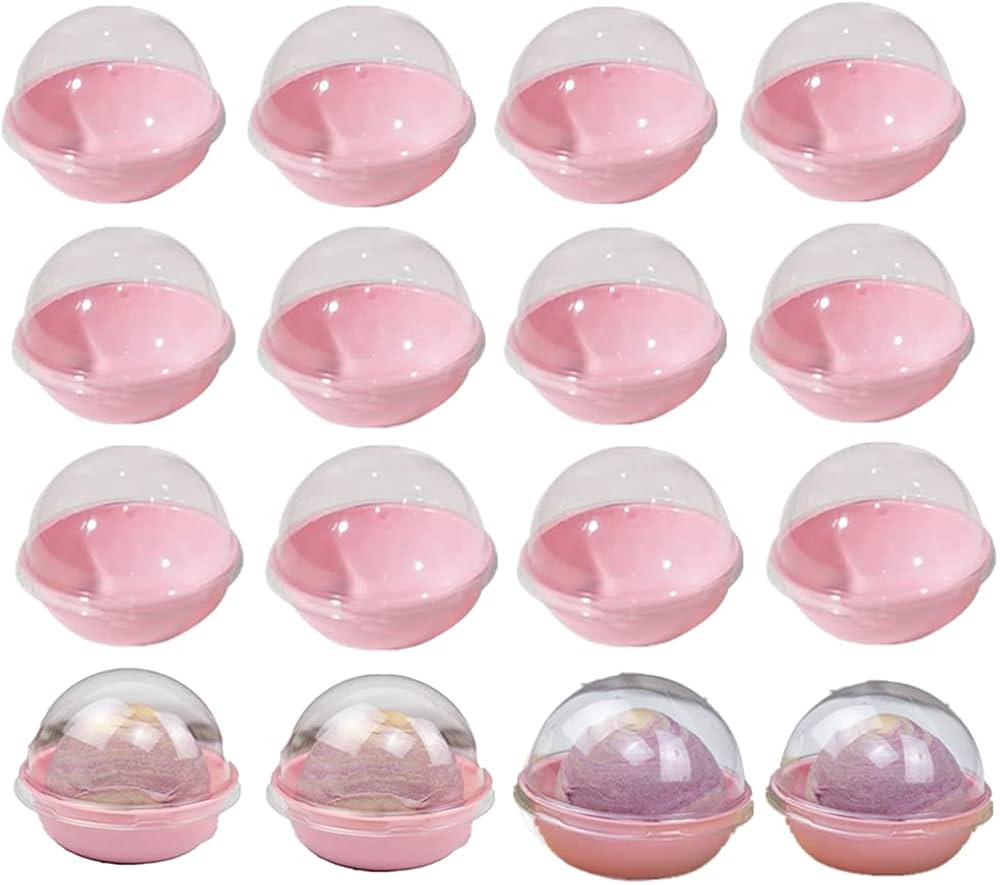 Hewnda 50 Pcs Clear Plastic Mini Cupcake Container,Used for wedding birthday party Macaron cheese... | Amazon (US)