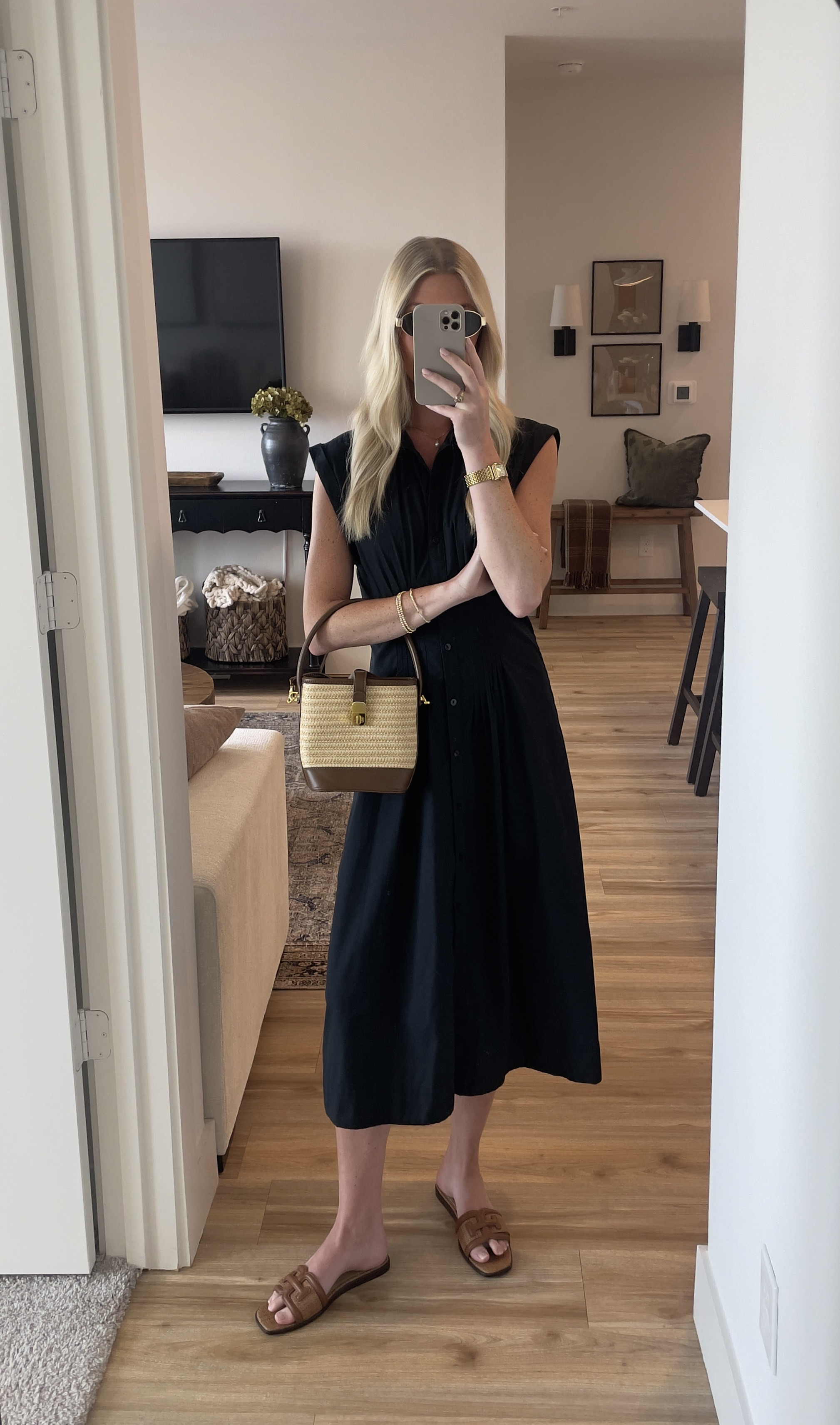 Black midi dress and easy summer outfit!
european summer/ black dress / midi dress / dresses under $100/ church outfit/ dress / spring outfit ideas / affordable dress / beach outfit/ capsule wardrobe 

 #LTKSummerEdit #LTKStyleTip #LTKTravel