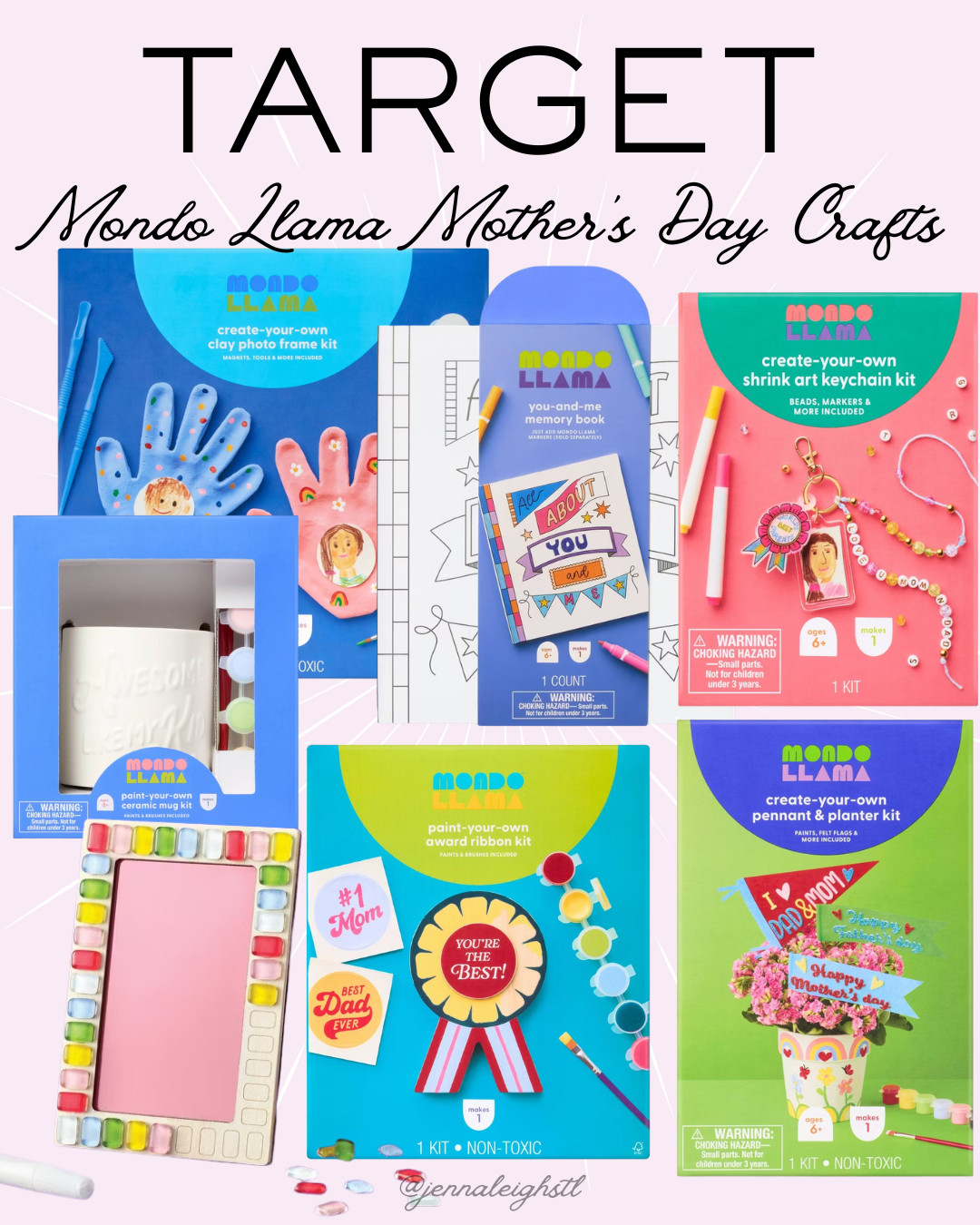 Fun Target finds. The Mondo Llama Mother’s Day craft kits are so cute! Most are around $5 and include things like handprint kits, painting sets, and little keepsake crafts, making them a fun and easy way for kids to create something special for Mom. 

 #LTKMothersDay #LTKmomlife #LTKKids