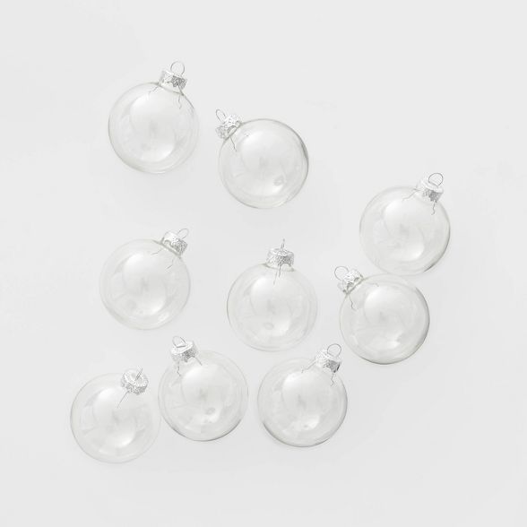 9ct Glass Round Christmas Ornament Set - Wondershop™ | Target