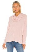 Click for more info about BB Dakota Jack By BB Dakota House Of Waffles Cowl Neck Top in Ballet Pink from Revolve.com