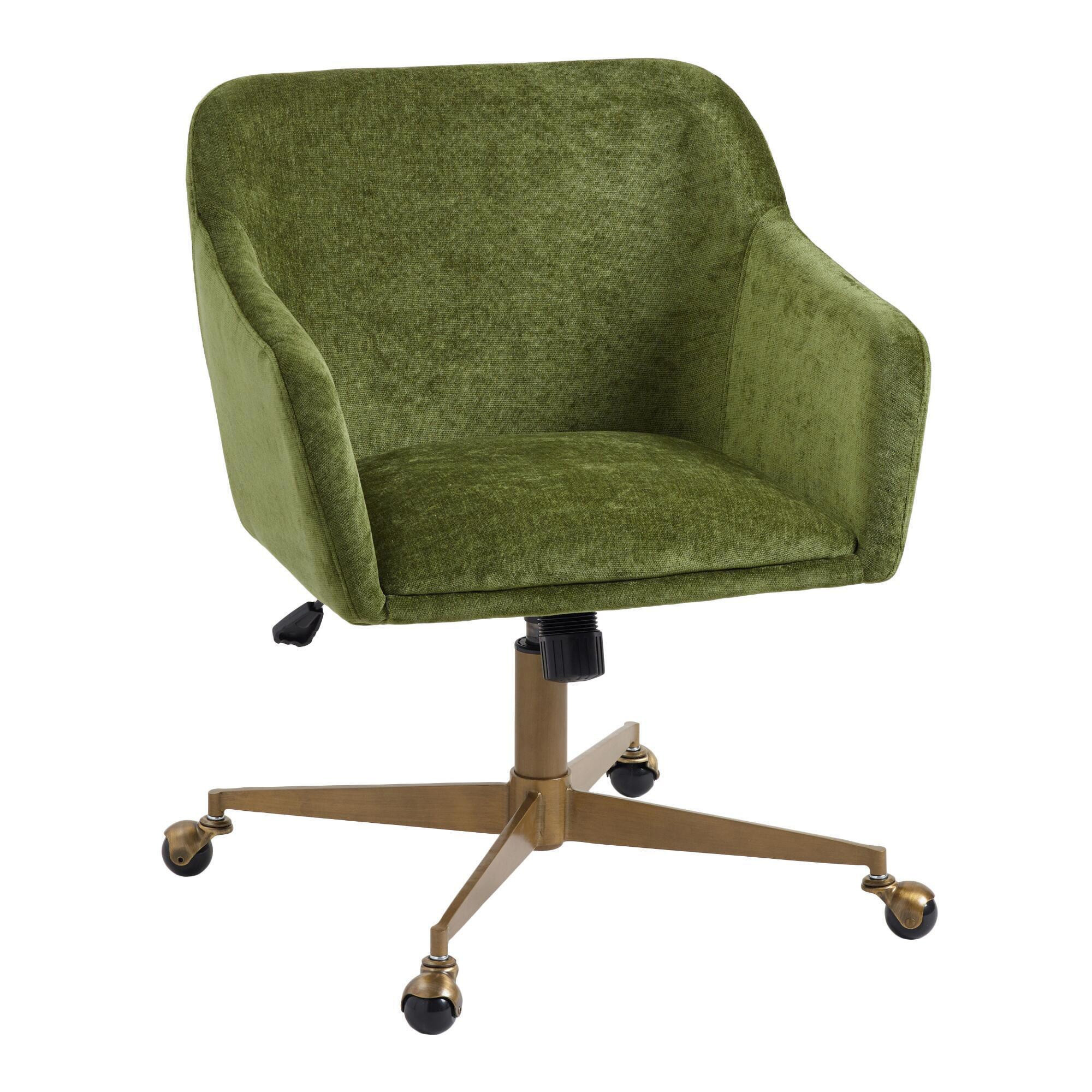 Zarek Mid Century Upholstered Office Chair | World Market