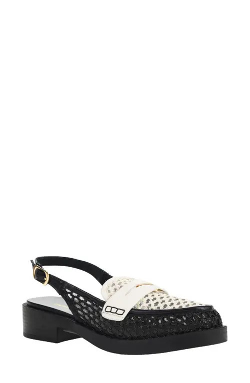 Chinese Laundry Paiinted Slingback Loafer in Cream/Black at Nordstrom, Size 9 | Nordstrom