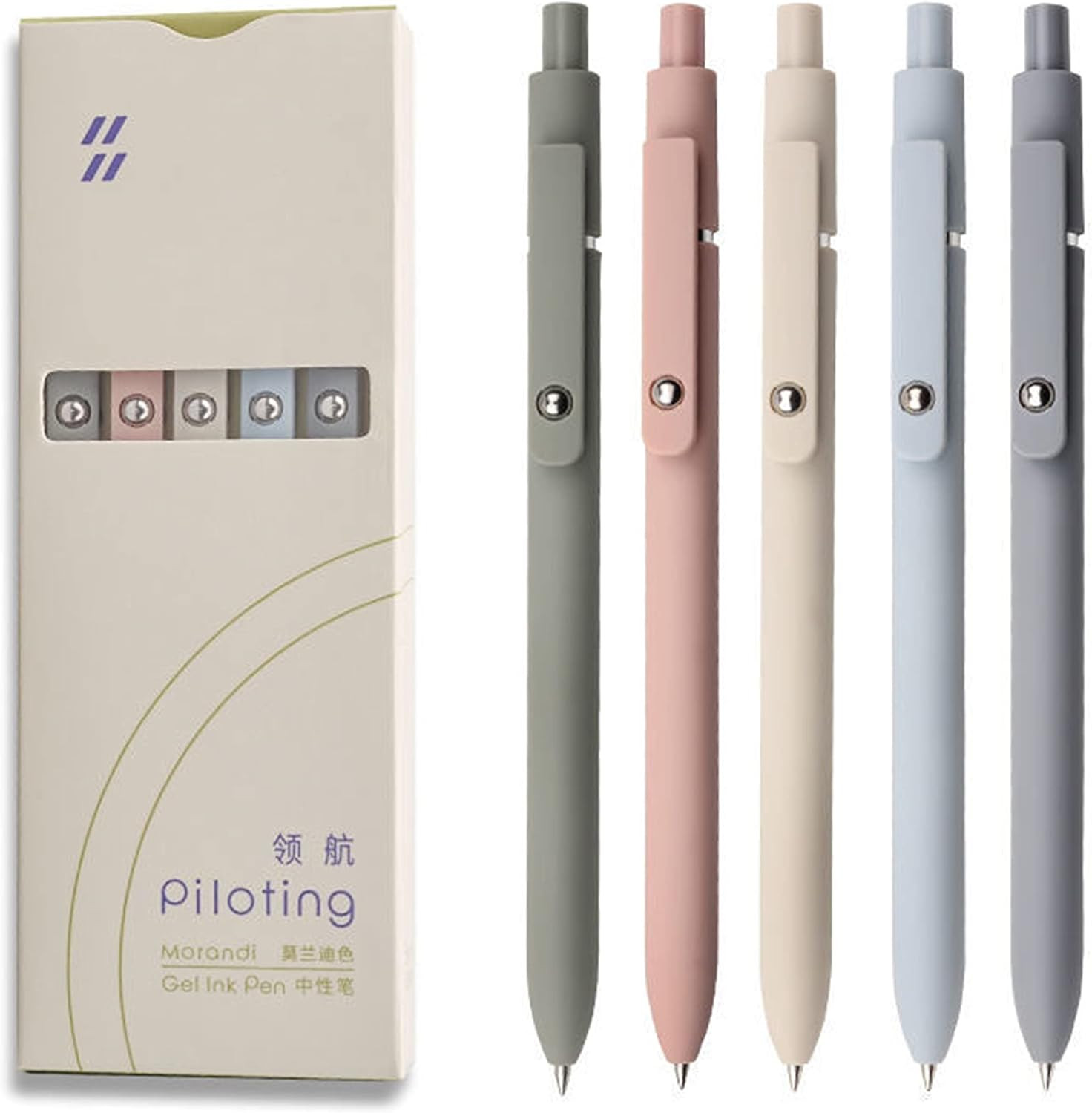 5pcs Cute Kawaii Gel Ballpoint Pens, Colorful Design 0.5mm Retractable Pen, Quick Dry Ink Black P... | Amazon (US)