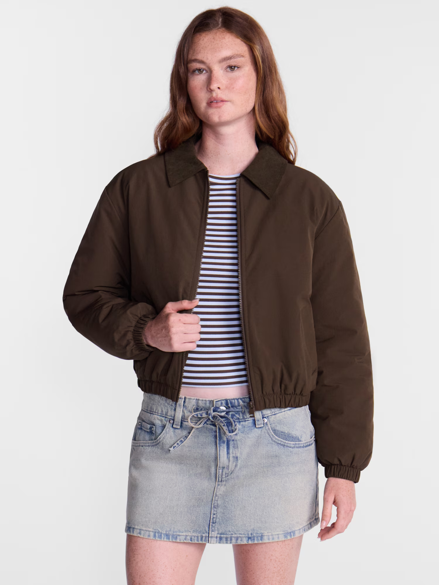 No Boundaries Puffer Barn Jacket, Women's and Women's Plus XXS-4X | Walmart (US)